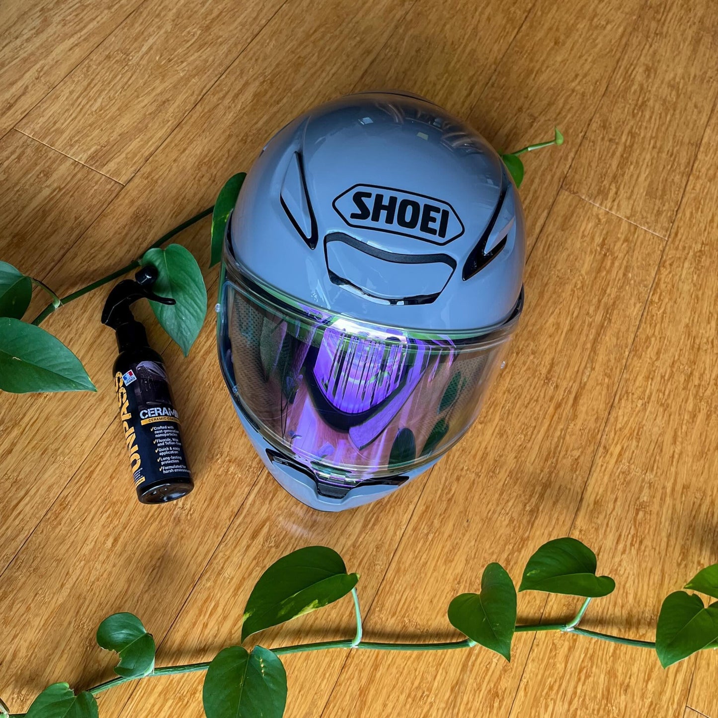 ceramic coating helmet bike